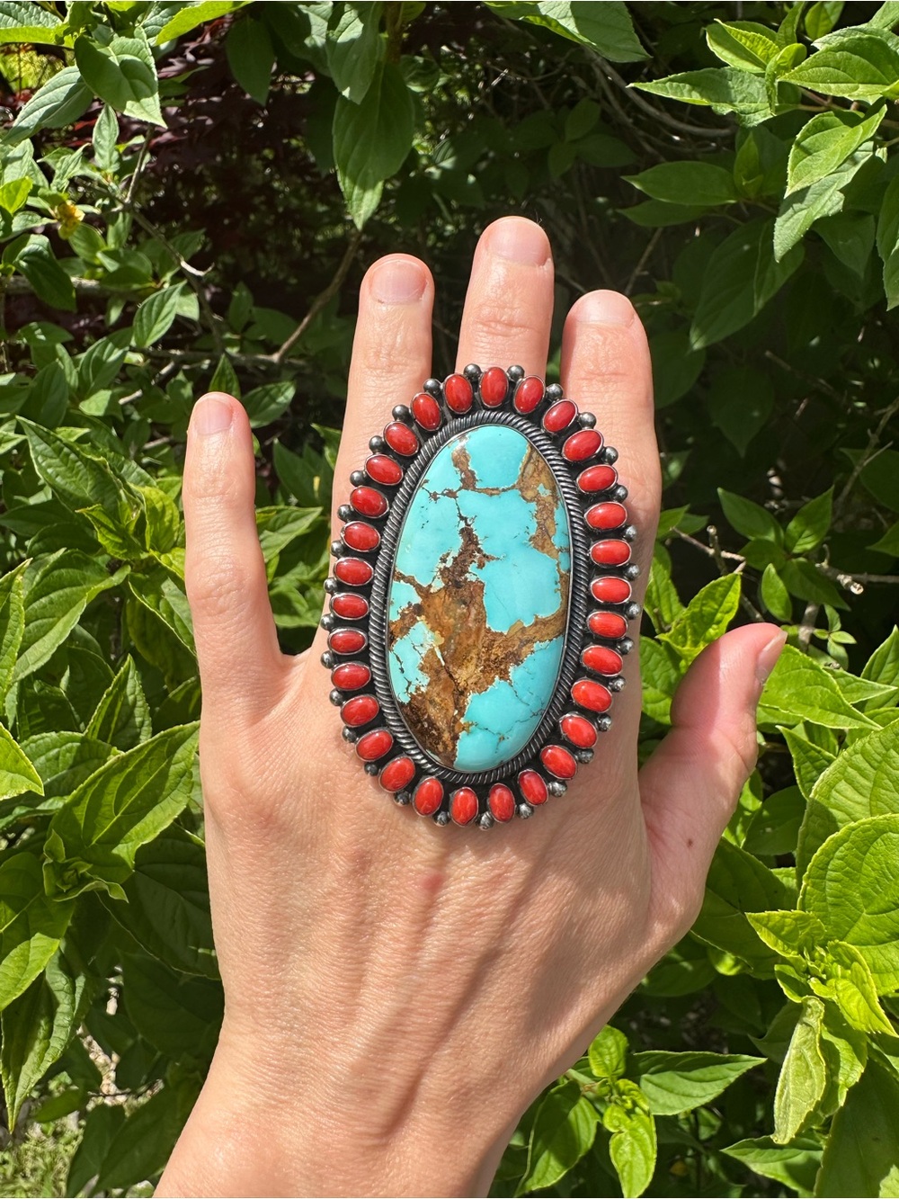 Ernest R. Begay Royston Turquoise Ring